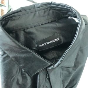 LIMITED EDITION EMPORIO ARMANI LEATHER SHIRT